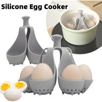 2/1pcs Silicone Egg Cooker High-Temperature Resistant Silicone Steaming Eggs Boiler for Home Quick Breakfast Prep Kitchen Tools