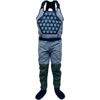 Chest High Waders Stout Fly Fishing Waterproof Breathable Stockingfoot 4-Ply Durable Wading Clothing for Men&Women Duck Hunting