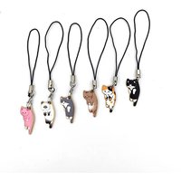 1pcs Cute Cat Phone Strap Lanyards For Case Strap Decoration KeyChain Mobile Phone Strap Phone Hanging Charms