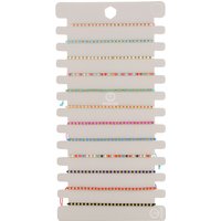 New 12pcs Multi-Color Bracelets Set Beads Bracelet Adjustable Rope Bracelet Jewelry for Girls Women Gifts