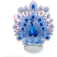 【R】Decor Peacock Figure Peacock Decor For Office Housewarming Gift Desktop Decor Ornament