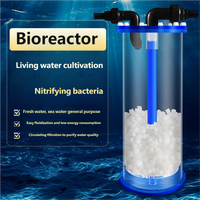 Aquarium bioreactor with built-in and external biochemical tank, fluidized bed filter media culture tank, and nitrifying bacteri