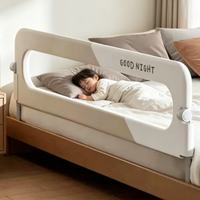 1 Piece Bed Rail Guard for Kid Baby Playpen Bed Guardrails Screw-free Installation Barrier for Bed Protection for Baby Fence