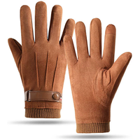 AliExpress GAFASTWO Suede Cycling Gloves for Men Winter Thick Gloves Hiking Polyester Touch Screen Warm Fluffy Motorcycle Soft Delivery Riders Glove