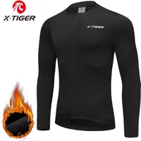 AliExpress X-TIGER Fleece Warm Long-Sleeved Cycling Clothing New Men And Women Fall And Winter Cycling Road Bike Padded Tops