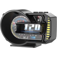 New A590 Head Up Display Full LCD OBD+GPS Instrument Panel Modification Gauge RPM Voltage Oi Pressure Turbo Meter