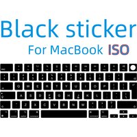 Suitable for (Iso Eu) Computer Laptop Keyboard Stickers, Single Letter Stickers for Paint Chipping Repair and Anti-Wear Protection, Compatible with 13- 16inch MacBook Air/Pro