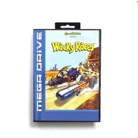 Wacky Races MD Game Cartridge with EU Box for 16 Bit Sega Megadrive Genesis System