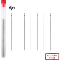 8cm 10cm Edelstahl-Perlennadeln Einfache Schmuckherstellungswerkzeuge Perlennadeln für DIY-Schmuckherstellung 30 Stück