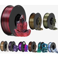 1.75mm 3D Printer PLA Filament Silk blue red Two Color 250g 3D Printing Material Magic Dual Color Black Red Sublimation Duotone