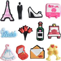 Wedding Ceremony PVC Shoe Charms Clogs Accessories DIY Bubble Slide Sandals Garden Shoe Buckle Decoration Pins Men Women Gifts