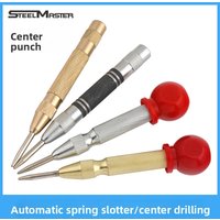 Center Punch Automatic Spring Loaded Locator Glass Breaker Punch Precision Centering Drill Tool for Metalworking