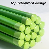 12/20/30 pieces of green top-protecting anti-chewing thick pencils, excellent helper for sketching in painting durable