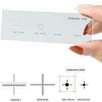 Microscope Stage Micrometer Calibration Slide 0.01mm with 4 Scales