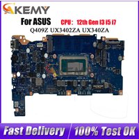 UX3402ZA Laptop Motherboard For ASUS ZenBook UX340ZA UX3402 Q409Z Notebook Mainboard With 12th Gen I3 i5 i7 100% tests OK stk