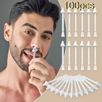 2026 NEW 100/10PCS Nose Wax Sticks Nose Wax Applicators For Painless Nose Hair Removal Tool Wax Accessories Beeswax Safe
