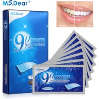9D Gel White Teeth Cleaning Strips Oral Hygiene Care Double Elastic Teeth Bleaching Strips False Teeth Veneers Tooth Beauty Tool