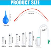 11 Pcs Puppy Kitten Feeding Tube Kit Includes 5 Pcs Kitten Feeding Syringe 5 ML 10 ML 20 ML 30 ML 60 ML 4 Pcs 8 FR Red Feeding
