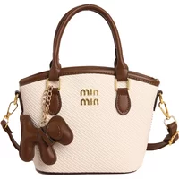 Classic Messenger Bag For Casual Commute With Paris Designer Letter Logo And Minimalist Vintage Appeal