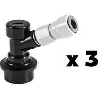 Wholesale Liquid Ball Lock Quick Disconnect with 3/8" Push-fit Quick Connector,Homebrew Beer/Gas Dispenser Quick Fitting Adapter