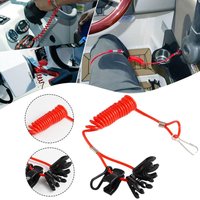 7 Keys Boat Engine Kill Stop Emergency Stop Safety Lanyard For Yamaha For Suzuki For Tohatsu Outboard Motor