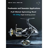 Mavllos SW-H Saltwate Fishing Jigging Reel 25KG Drag, Ratio 5.5:1 4000-7000 Size Large Cpacity Boat Fishing Trout Spinning Reel