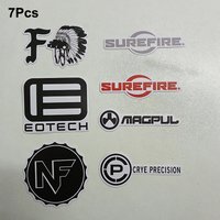 AliExpress NONE 7 Pcs/Set Waterproof Matt Pegatinas Military Tactical Sticker Car Motorcycle Decoration Decals for Bicycle Helmet Laptop Luggage