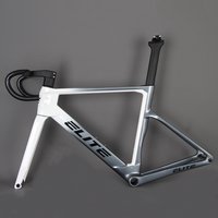 AliExpress ELITE SLR Racing Carbon Frameset Elite R52 Carbon Fiber Road Bicycle Frame T1000 Full Internal Cable With Handlebar Di2 Disc Brake 700*28C