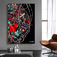 Marvel Movie SpiderMan Wall Art Posters Superhero Video Game Home Decor Canvas Painting Children Room Mural Print Picture