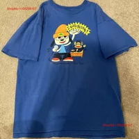 PaRappa the Rapper I Gotta Believe Royal Blue T Shirt Full Size S 5XL vintage Washed streetwear homme Comfortable Stretched