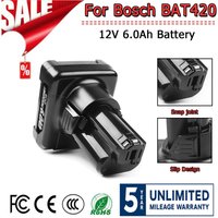 12V Li-ion 6000mAh BAT420 Replacement Battery For Bosch BAT420 BAT411 BAT412 BAT413 BAT414 10.8V Battery Cordless Power Tools