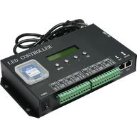 8 Ports Artnet Resolume Madrix DMX SPI LED Pixel Controller 8192 Pixels WS2812 RGB LED Strip SPI Pixel Controller H807SA
