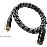 XLR Female/Male to Rca Male radio cable 3Pin XLR male to single phono RCA coaxial shield cable Gold plated