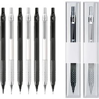 0.3 0.5 0.7 2.0mm Art Drawing Automatic Pencils Low Center of Gravity Retractable Nib Metal Mechanical Pencil with Gift Box Set