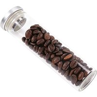 150mm 120mm Coffee Beans Storage Tube Display Glass Bottle with Metal Cap One Way Exhaust Valve Coffee Bean Container Sealed Jar