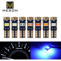 10/20/50PCS T5 W3W LED Bulbs Car Interior Lights 12V Dashboard Warning Canbus Indicator Auto Instrument Lamp 6SMD 2016 Chip