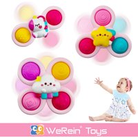 Suction Cup Spinner Infant Baby Toys 12-18 Months, Spinning Top Sensory Toys for Toddlers 1-3 Year Old