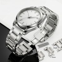Solid Stainless Steel Watch Band 20mm 22mm Silver Metal Strap for Samsung Huawei Smartwatch Bracelet 18mm 21mm 23mm 24mm