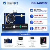 P3 Thermal Camera for ios iPhone and Android Phone Macro Lens 512*384 X³IR Resolution PCB Circuit Board Phone Repair 600℃