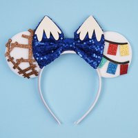 Disney Toy Story Sheriff Woody Mickey Ears Headband Glitter Bow Cowboy Hat Western Theme Party Costume Accessory for Women Girls