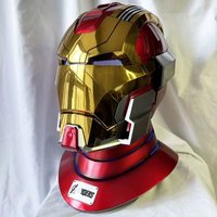 Iron Man Helmet Mk17 Electric Toy With Jarvis Voice Control & Wearable Automatic Opening & Close Collectible Mech Mask Toy Gift