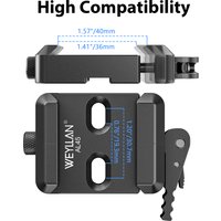 Arca Swiss Quick Release Clamp WEYLLAN AL45 Lever Arca Swiss Clamp for Atlas NC&Harris Bipod Adapter for Tripod BallHead Monopod