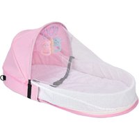 Baby Travel Bed Tight Stitching Baby Travel Cot Soft Linen Cotton Tear Resistant Multifunctional Comfortable Touch for Garden