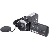 4K Video Camera Camcorder 80MP HD 3 Inch 270 Degree Rotation Screen 18X Zoom Digital Video Recorder with LED Flash for Travel