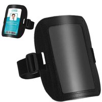 PU Arm ID Document Badge Holder Adjustable Waterproof Name Card Sleeve Armband Access Card Pass Arm Card Holder