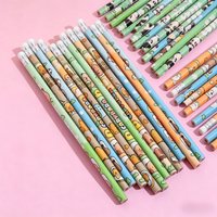 20Pcs/Lot Cute Cartoon Pencils Kawaii HB Wooden Pencils with Eraser Capybara Panda Kids School Office Writing Drawing Stationery