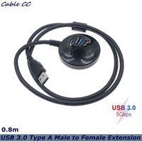100cm 150cm 5Gbps High Speed Desktop USB 3.0 Type A Male to Female Extension Data Charge Cable with Stand Base Shielded