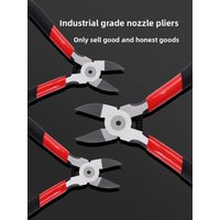 Nozzle Pliers Cutting Tool for Plastic Gate Metal Wire Cable Industrial Sharp Diagonal Precision Flush Cutter for DIY Repair