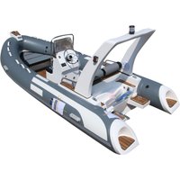 Airo 4.8 m Heavy Duty PVC Hypalon Rowing Rib Boat Assault Fiberglass Inflatable Boat