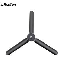 1/4 Inch Screw Metal Mini Tripod Stand for DJI Zhiyun Feiyu Gimbal Handle Grip Stabilizer DSLR Camera Monopod Tabletop Handheld
